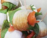 くるりん◆大葉とチーズとサーモン★ロール作り方7写真