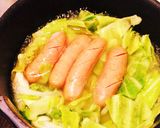 簡単！キャベツとウインナーのスープ作り方3写真