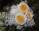 おにぎらず（ツナマヨとゆで卵）作り方3写真