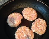 簡単！なめ茸で鶏つくねバーグ作り方2写真