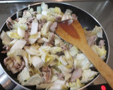 簡単　豚肉と白菜の炒め物作り方5写真