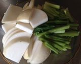 蕪と豚肉の炒めもの作り方1写真
