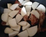 蕪と豚肉の炒めもの作り方3写真