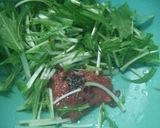 簡単…えのきの梅肉つまみ作り方3写真