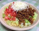 パラパラ卵炒飯でタコライス作り方9写真