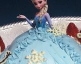 キャラケーキ♪アナと雪の女王 エルサ作り方10写真