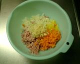 肉汁じゅうわー。挽き肉はさみ焼き作り方1写真