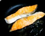 美味♡鮭の照り焼きバター風味きのこソース作り方2写真