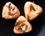 春の味覚✿﻿変わり種つくしの焼きおにぎり作り方5写真