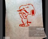 キャラパンケーキ スヌーピー作り方4写真