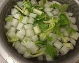 大根とセロリの柚子酢漬け作り方1写真