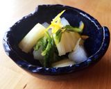 大根とセロリの柚子酢漬け作り方3写真