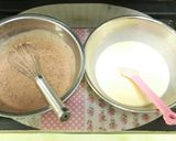 プリン生地を普通のプリン&ココア２味に♪作り方4写真