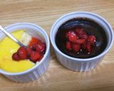 プリン生地を普通のプリン&ココア２味に♪作り方7写真