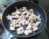 鶏皮あぶらめし!作り方1写真