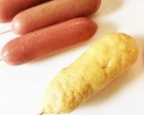 簡単！★おやつにHMでアメリカンドッグ★作り方3写真