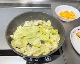 キャベツ🥬と卵🥚のふわとろ中華炒め😃作り方3写真