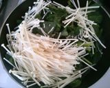 ほうれん草と えのきの 簡単 白だし煮！作り方3写真