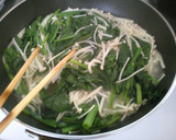 ほうれん草と えのきの 簡単 白だし煮！作り方4写真