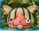 妖怪ウォッチ スイカニャン♪キャラ弁♪作り方5写真