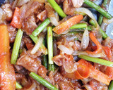 にんにくの芽と豚肉の甘辛炒め作り方5写真