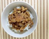 小魚の佃煮で栄養プラス！納豆ごはん☆作り方2写真