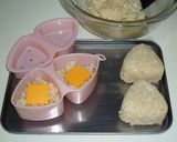 ガーリック風味のチーズ入り焼きおにぎり作り方2写真