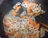 れんこんの茶色くないきんぴら作り方4写真