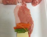 チーズと野菜の巻き巻きカツ作り方2写真
