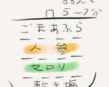 きんぴら（人参とセロリ）作り方1写真