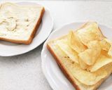 やみつきポテトチップスサンドイッチ作り方1写真