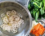 イカと野菜の甘酢炒め作り方1写真