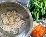 イカと野菜の甘酢炒め作り方1写真
