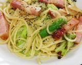 キャベツ&アスパラの黒トリュフのソテー作り方4写真