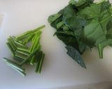鴨肉とほうれん草のペペロンチーノ作り方2写真