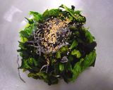 わさび菜とワカメのごま油サラダ⁂作り方3写真