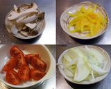 菜の花と彩り野菜のペペロンチーノ♪作り方2写真