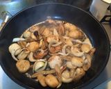 里芋豚肉炒め作り方2写真