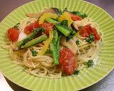 菜の花と彩り野菜のペペロンチーノ♪作り方7写真