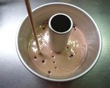 2層♪抹茶とチョコのシフォンケーキ作り方15写真