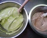 2層♪抹茶とチョコのシフォンケーキ作り方13写真