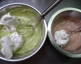 2層♪抹茶とチョコのシフォンケーキ作り方12写真