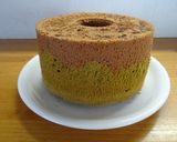 2層♪抹茶とチョコのシフォンケーキ作り方22写真