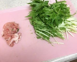 ランチに♡水菜と桜エビの和風焼きそば♡作り方1写真