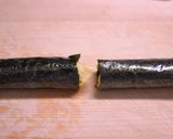 お弁当に◎薄焼き卵の海苔巻き作り方6写真