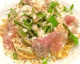 糖質制限パスタ！生ハムのこんがりチーズ作り方5写真