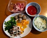 ホンビノス貝と豚肉のパエリア作り方1写真