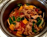 ホンビノス貝と豚肉のパエリア作り方5写真