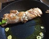ネギのチキンロールソテー　柚子胡椒ソース作り方5写真