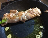 ネギのチキンロールソテー　柚子胡椒ソース作り方5写真